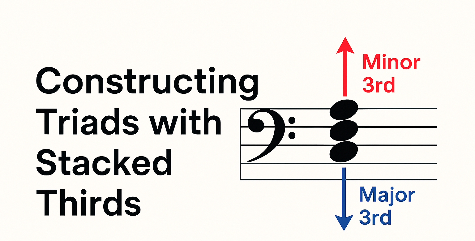 The construction of triads using stacked thirds (Non-members)