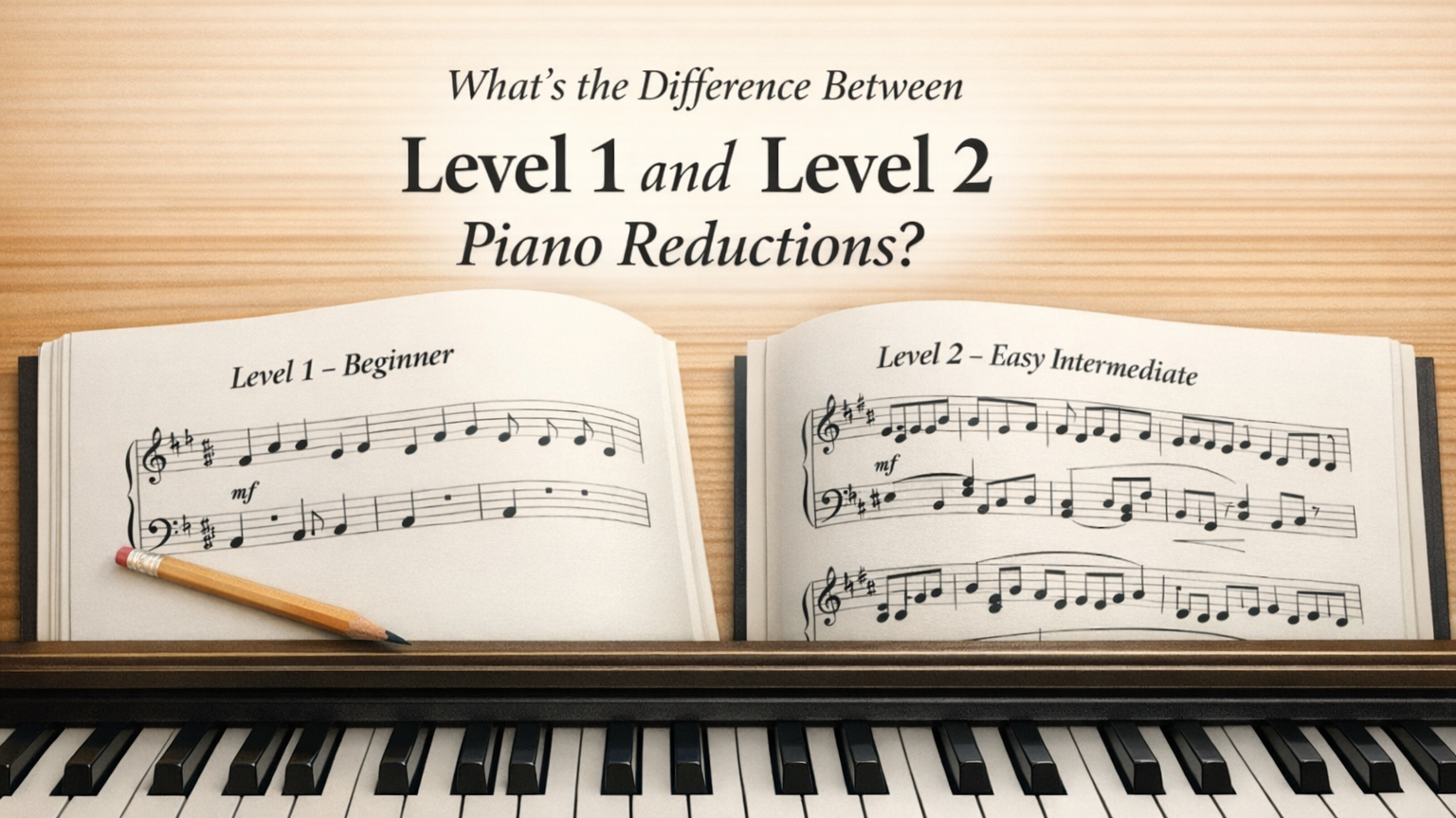 What’s the Difference Between Level 1 and Level 2 Piano Reductions?