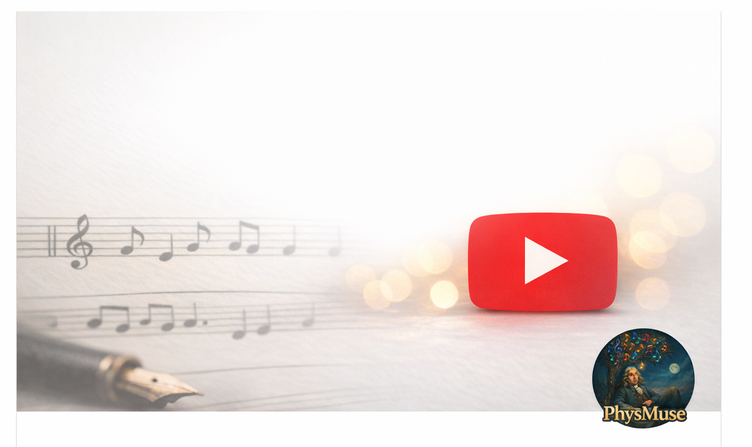 PhysMuse on YouTube — quietly beginning