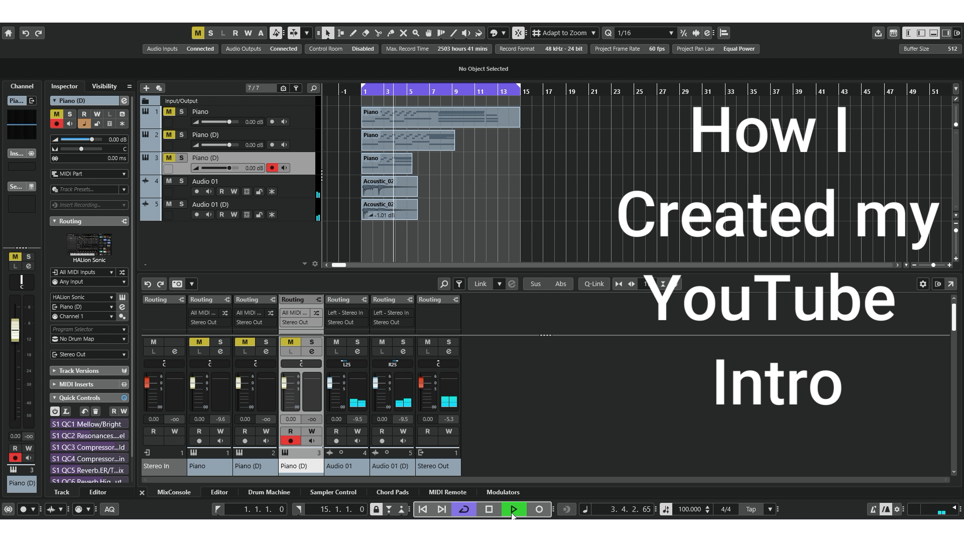 How I Created My YouTube Intro